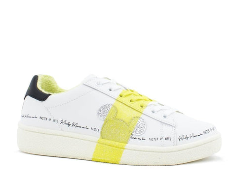 MOA Sneaker White Yellow MD401 - Sandrini Calzature e Abbigliamento