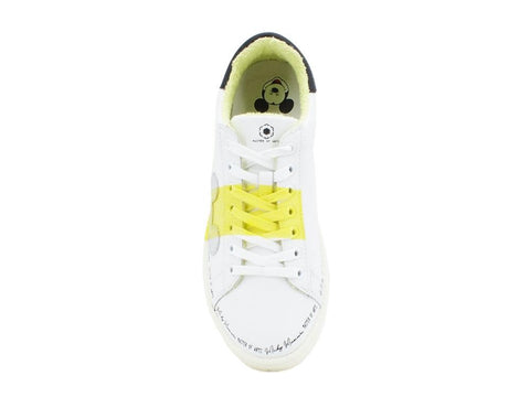 MOA Sneaker White Yellow MD401 - Sandrini Calzature e Abbigliamento