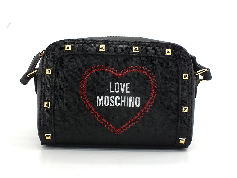 MOSCHINO Borsa Tracolla Zip Xuore Borchie Nero JC4367PP0EKG0000 - Sandrini Calzature e Abbigliamento