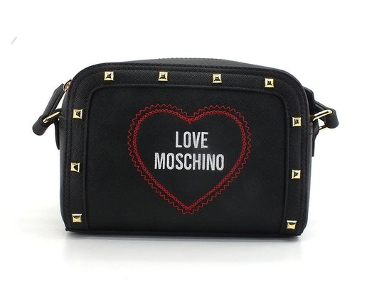 MOSCHINO Borsa Tracolla Zip Xuore Borchie Nero JC4367PP0EKG0000 - Sandrini Calzature e Abbigliamento