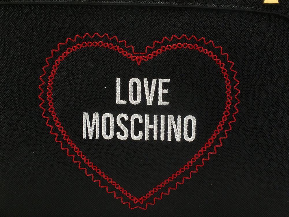 MOSCHINO Borsa Tracolla Zip Xuore Borchie Nero JC4367PP0EKG0000 - Sandrini Calzature e Abbigliamento