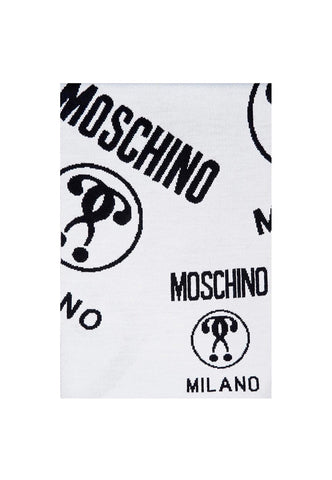 MOSCHINO Sciarpa Bicolor Reversibile Black White 50055-M5145 - Sandrini Calzature e Abbigliamento