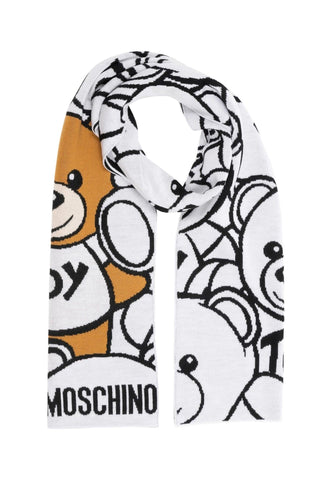 MOSCHINO Sciarpa Teddy Donna White M30778-M2950 - Sandrini Calzature e Abbigliamento