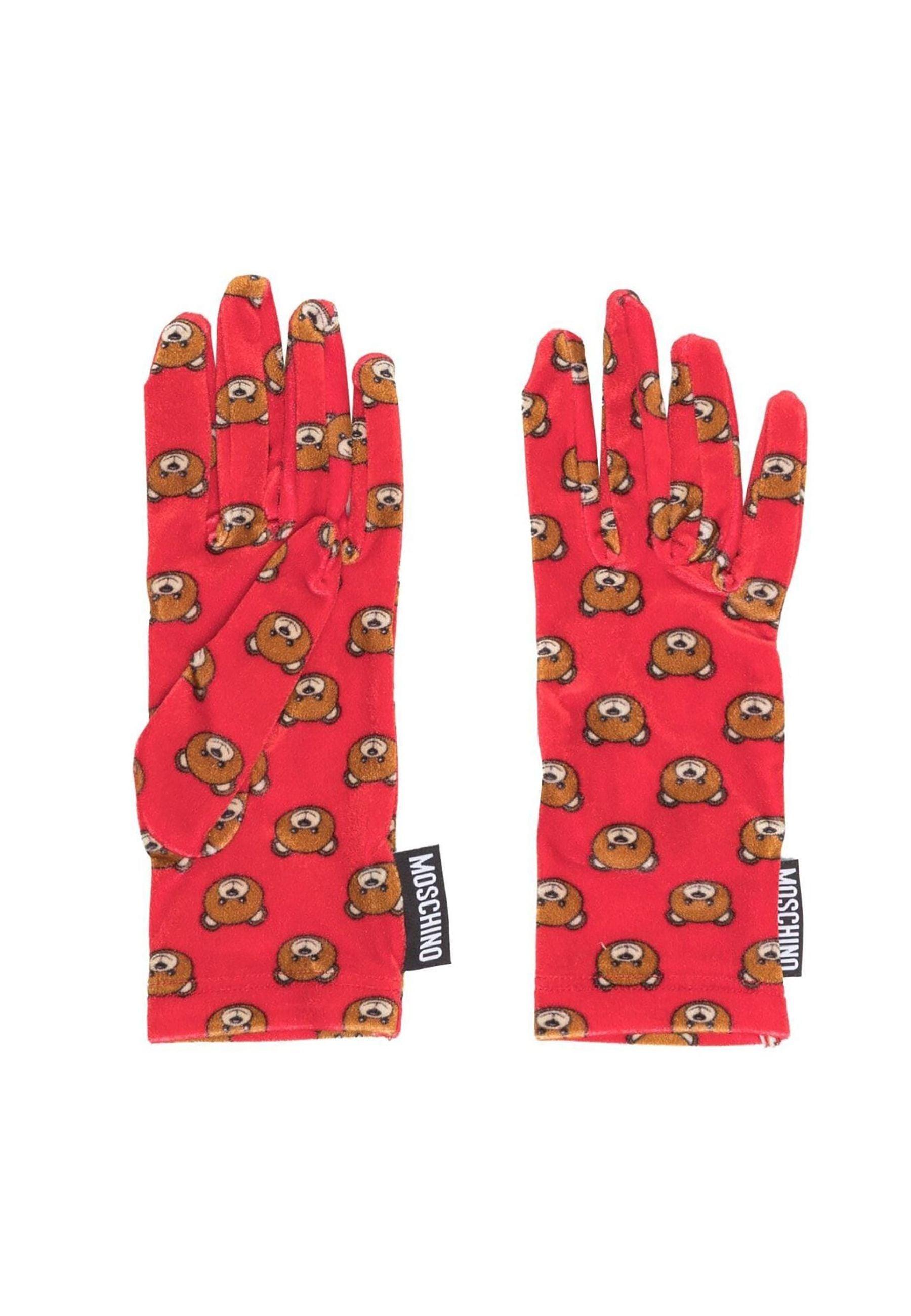 MOSCHINO Teddy Guanti Donna Pink 65031-M2131 - Sandrini Calzature e Abbigliamento