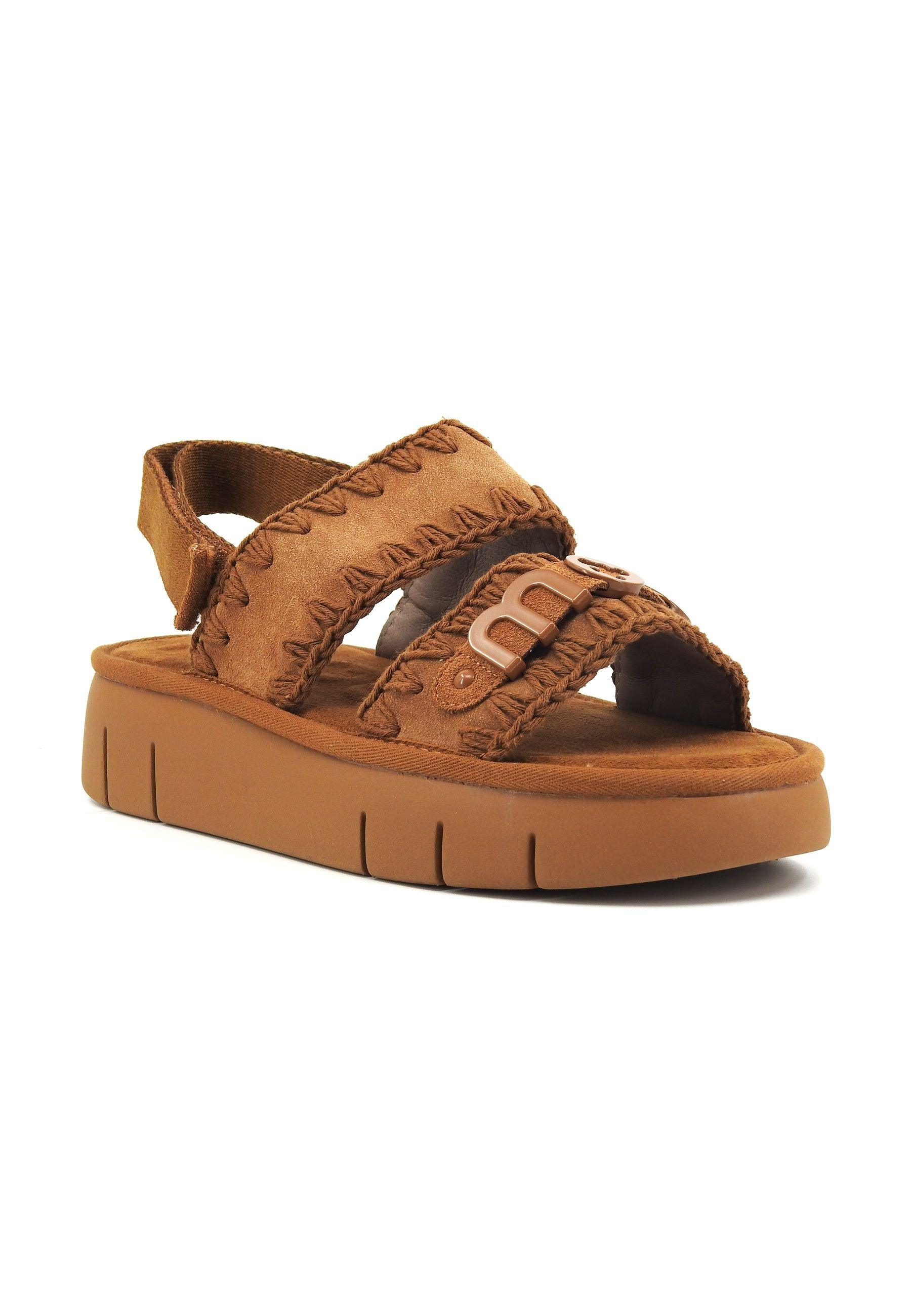 MOU Bounce Sandalo Donna Cognac Marrone MU.SW531001A - Sandrini Calzature e Abbigliamento