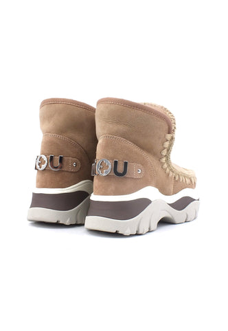 MOU Chunky Eskimo Stivaletto Pelo Donna Camel Beige MU.FW311000A - Sandrini Calzature e Abbigliamento