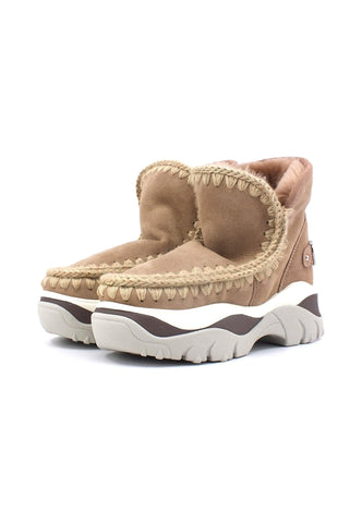 MOU Chunky Eskimo Stivaletto Pelo Donna Camel Beige MU.FW311000A - Sandrini Calzature e Abbigliamento