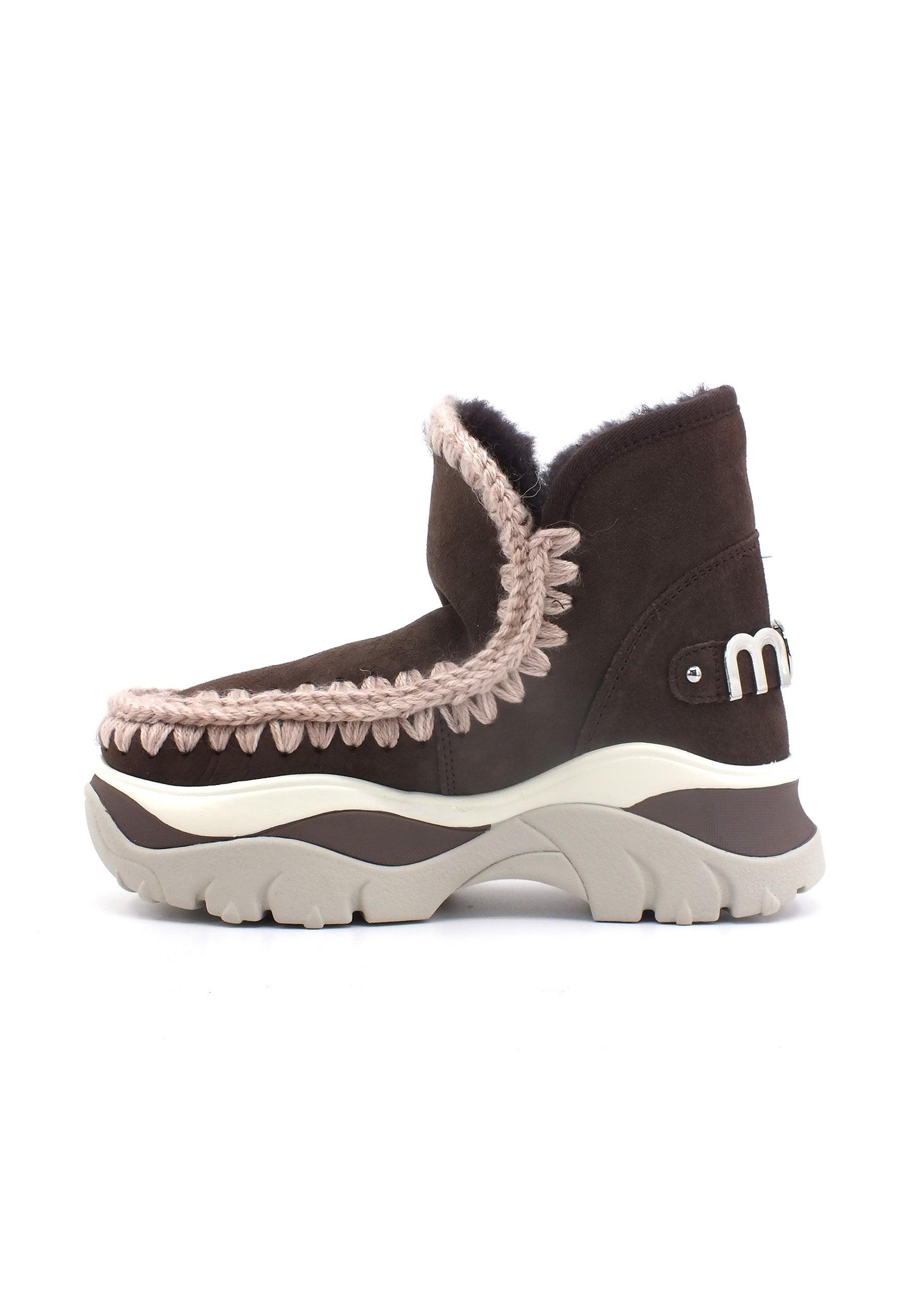 MOU Cunky Eskimo Stivaletto Pelo Donna Mocha MU.FW311000A - Sandrini Calzature e Abbigliamento