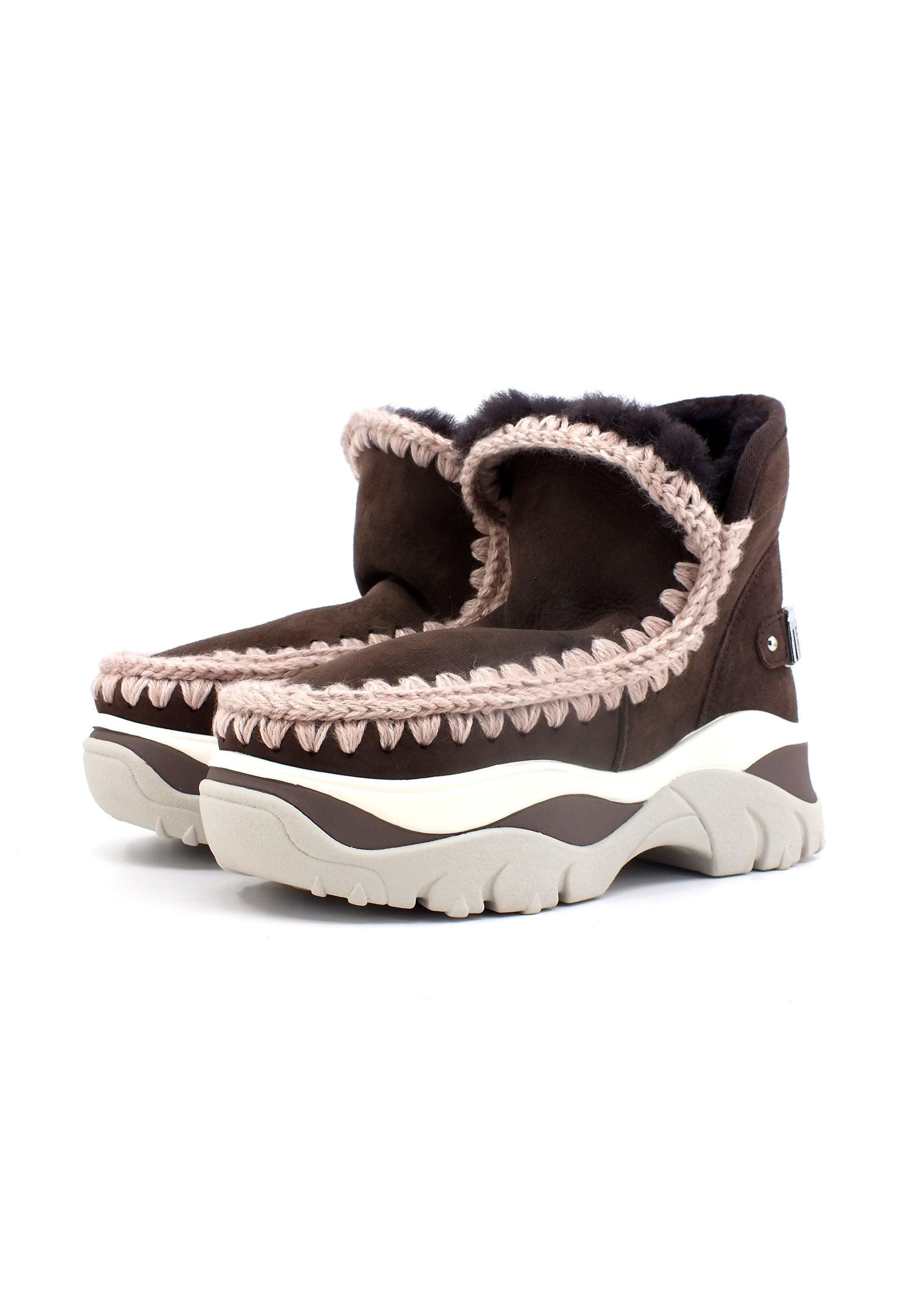 MOU Cunky Eskimo Stivaletto Pelo Donna Mocha MU.FW311000A - Sandrini Calzature e Abbigliamento