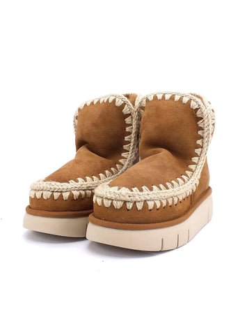 MOU Eskimo 18 Bounce Stivaletto Pelo Donna Cognac - Sandrini Calzature e Abbigliamento