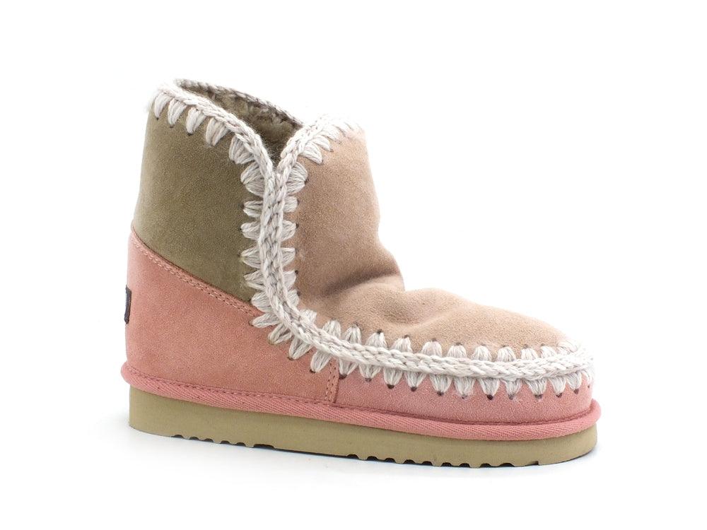 MOU Eskimo 18 Color Block Stivaletto Pelo Natural MU.FW101066A - Sandrini Calzature e Abbigliamento