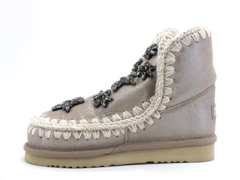 MOU Eskimo 18 Crystal Star Stivale Pelo Stelle Stone Metal MU.FW101003B - Sandrini Calzature e Abbigliamento