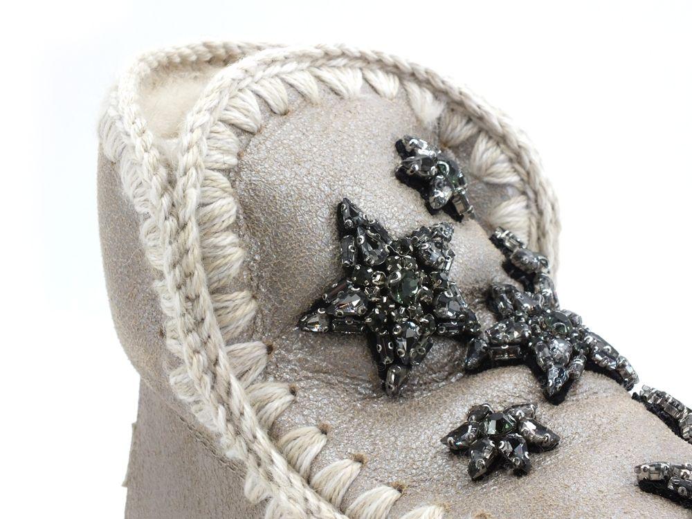 MOU Eskimo 18 Crystal Star Stivale Pelo Stelle Stone Metal MU.FW101003B - Sandrini Calzature e Abbigliamento