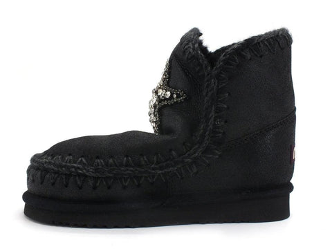 MOU Eskimo 18 Front Star Patch Black Grey MU.FW101041B - Sandrini Calzature e Abbigliamento