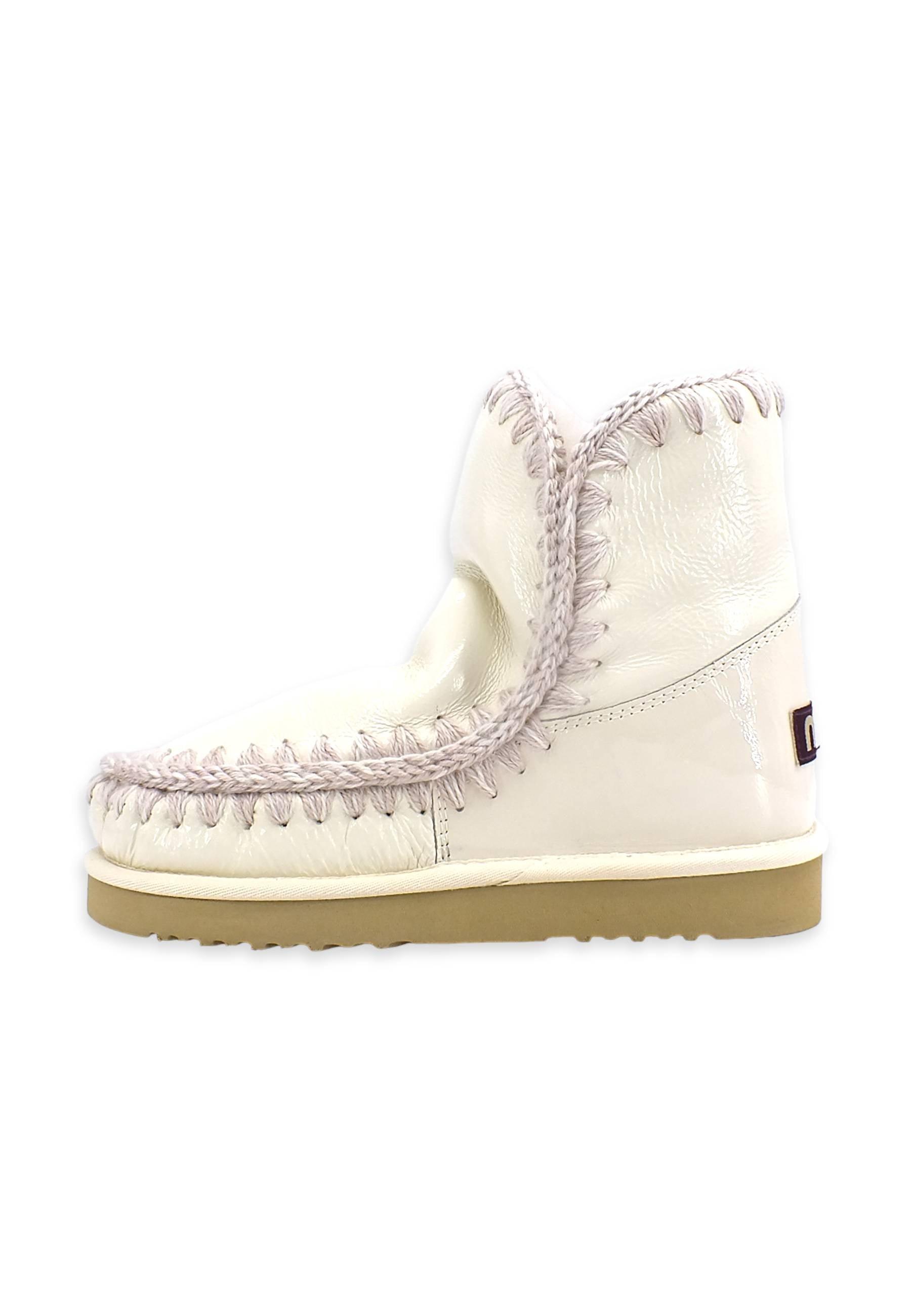 MOU Eskimo 18 Stivaletto Donna Patent White - Sandrini Calzature e Abbigliamento