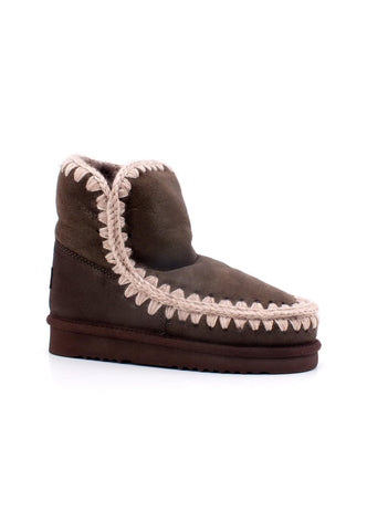 MOU Eskimo 18 Stivaletto Pelo Donna Dust Mocha MU.FW101001B - Sandrini Calzature e Abbigliamento