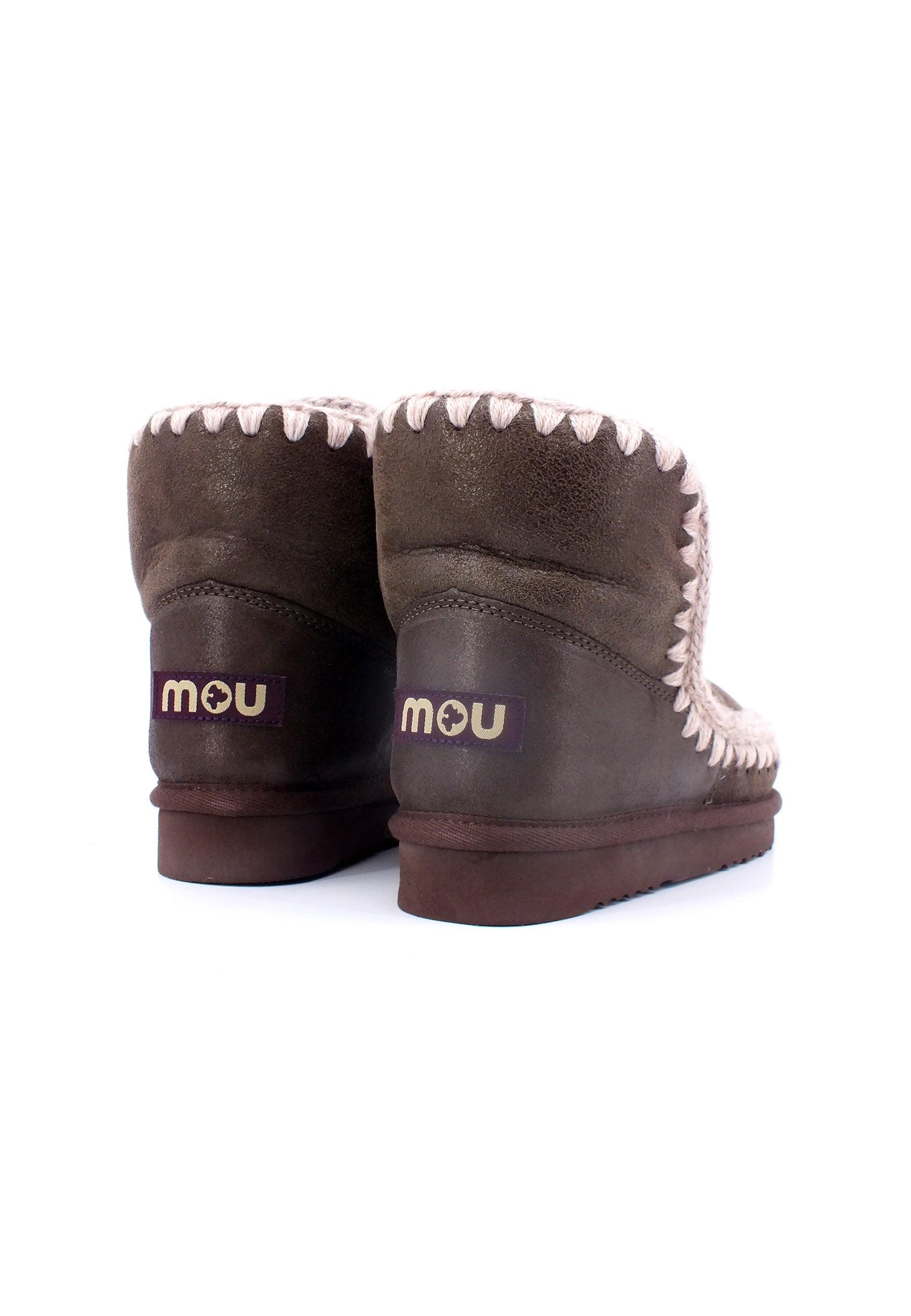 MOU Eskimo 18 Stivaletto Pelo Donna Dust Mocha MU.FW101001B - Sandrini Calzature e Abbigliamento