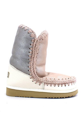 MOU Eskimo 24 Color Block Stivaletto Pelo Donna Dust Microglitter Mix - Sandrini Calzature e Abbigliamento