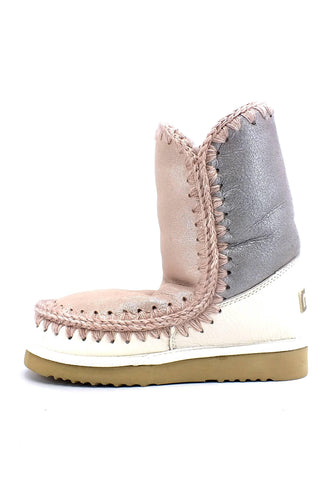 MOU Eskimo 24 Color Block Stivaletto Pelo Donna Dust Microglitter Mix - Sandrini Calzature e Abbigliamento