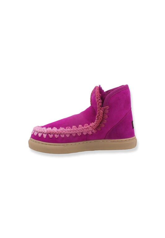 MOU Eskimo Blended Stitching Stivaletto Pelo Rosa Cyclamin - Sandrini Calzature e Abbigliamento