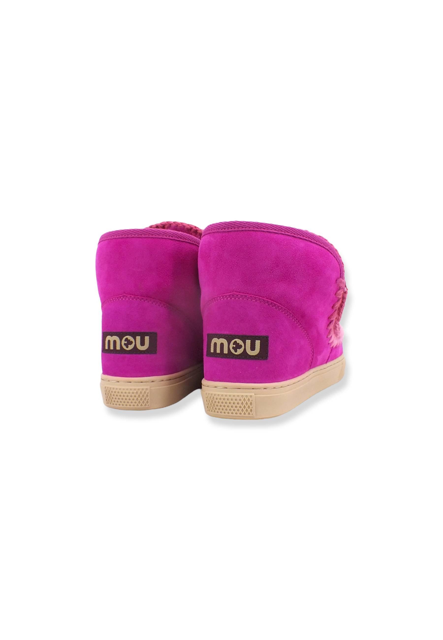 MOU Eskimo Blended Stitching Stivaletto Pelo Rosa Cyclamin - Sandrini Calzature e Abbigliamento