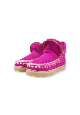 MOU Eskimo Blended Stitching Stivaletto Pelo Rosa Cyclamin - Sandrini Calzature e Abbigliamento