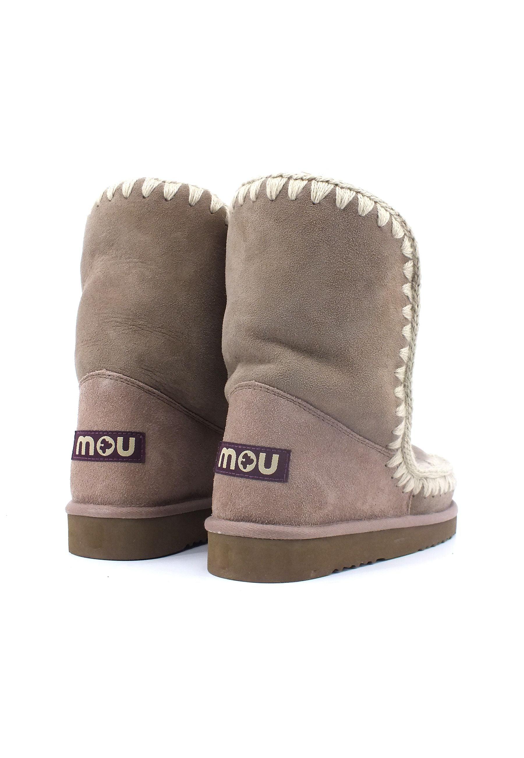 MOU Eskimo Boot Stivaletto Pelo Donna Elgry Grey MU.FW101000A - Sandrini Calzature e Abbigliamento