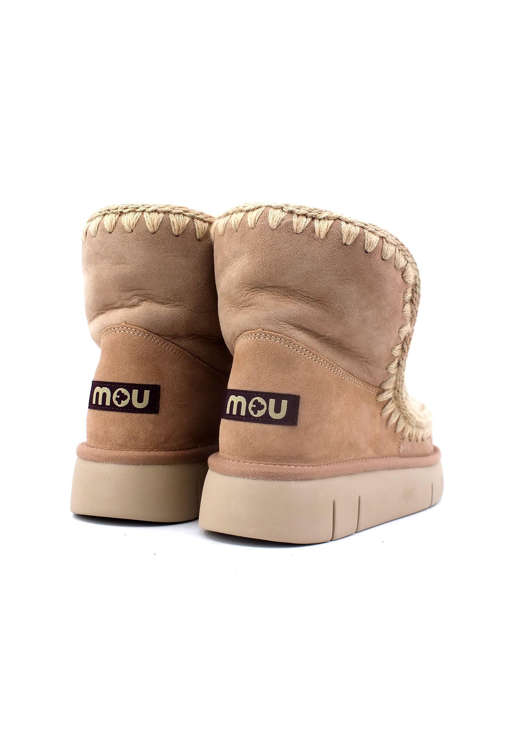 MOU Eskimo Bounce Stivaletto Pelo Donna Camel MU.FW531002A - Sandrini Calzature e Abbigliamento