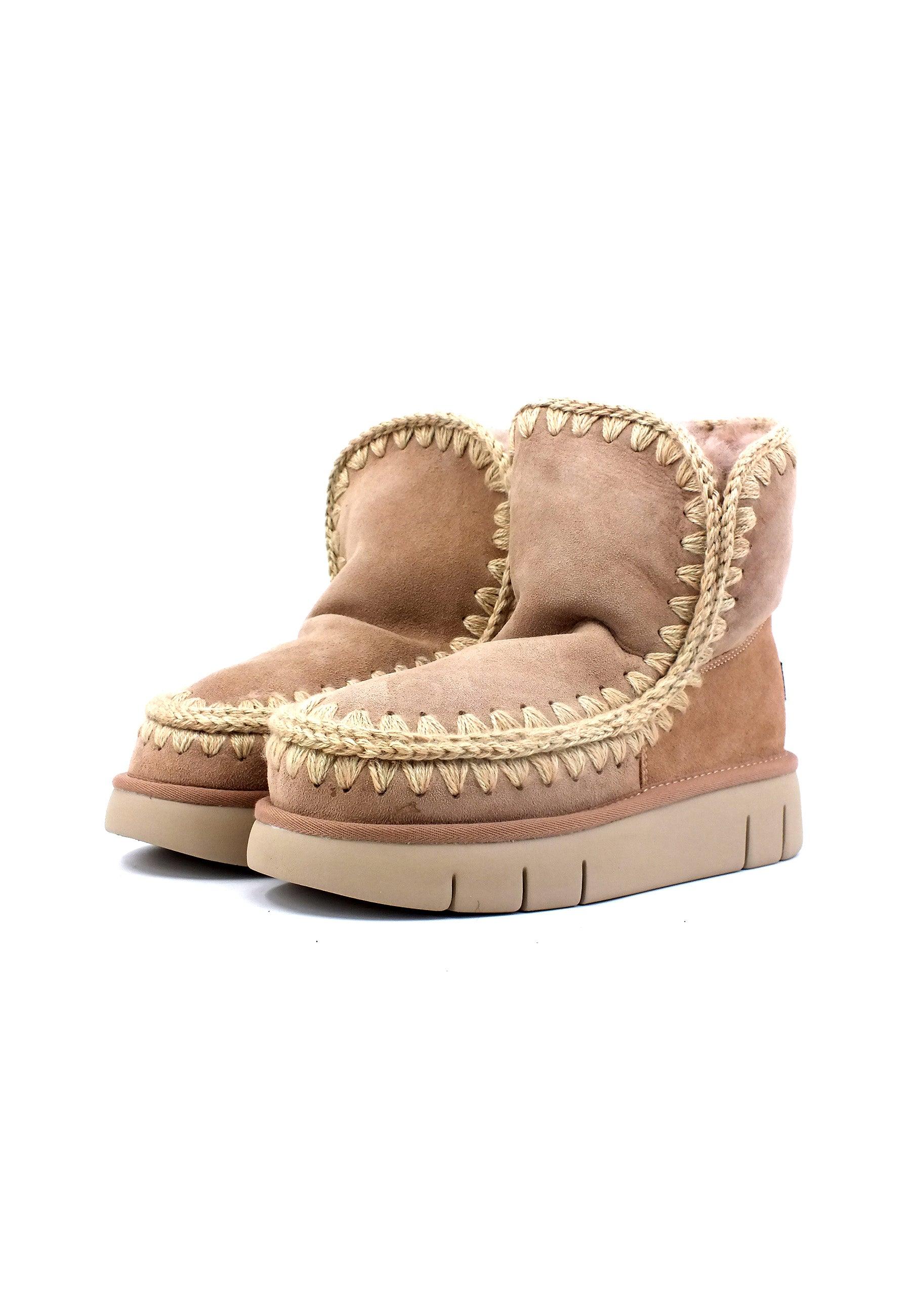 MOU Eskimo Bounce Stivaletto Pelo Donna Camel MU.FW531002A - Sandrini Calzature e Abbigliamento