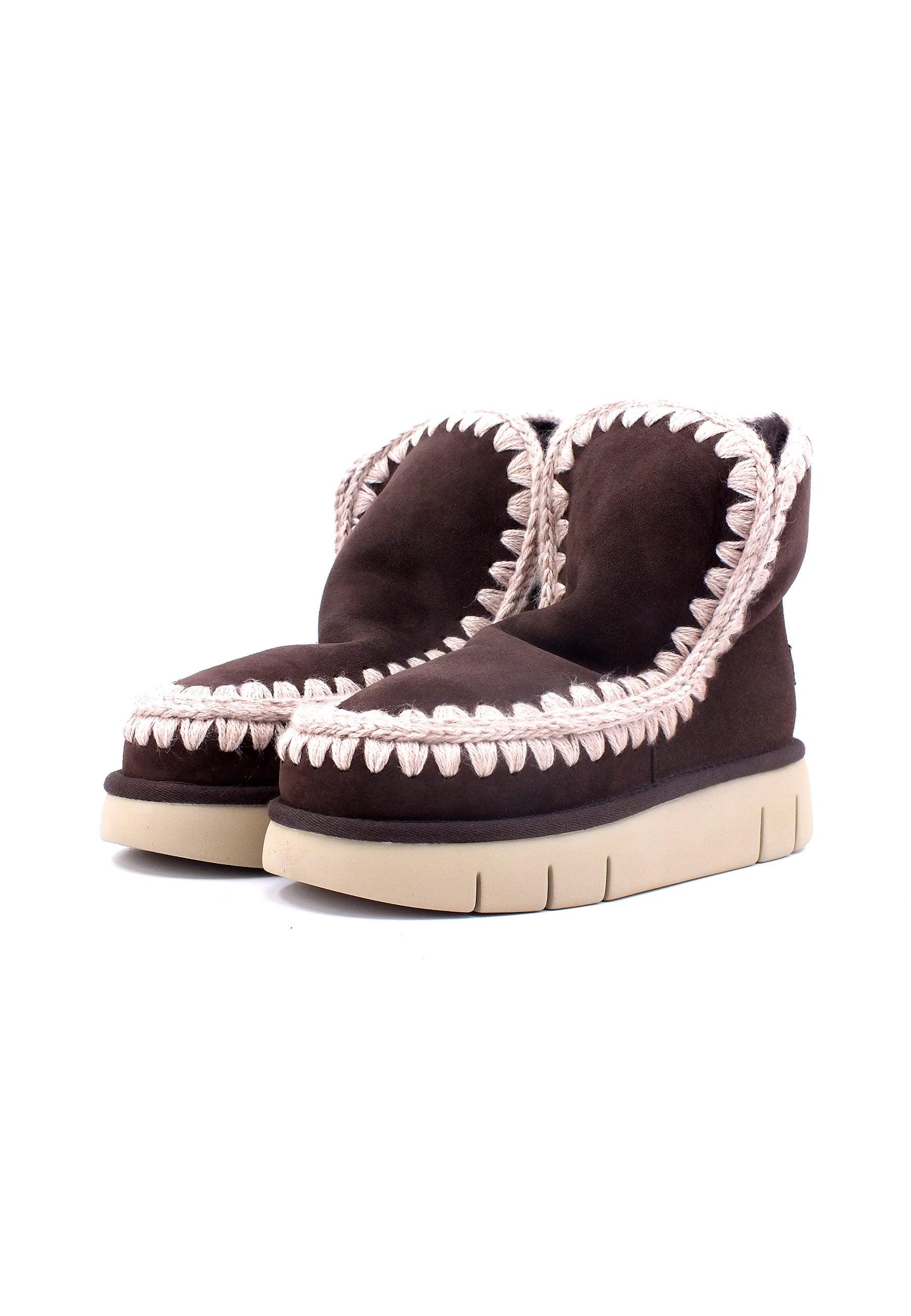 MOU Eskimo Bounce Stivaletto Pelo Donna Mocha Marrone MU.FW531002A - Sandrini Calzature e Abbigliamento