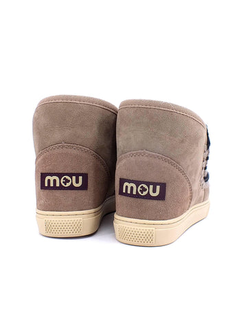 MOU Eskimo Overstitching Stivaletto Pelo Donna Elgry Grey - Sandrini Calzature e Abbigliamento