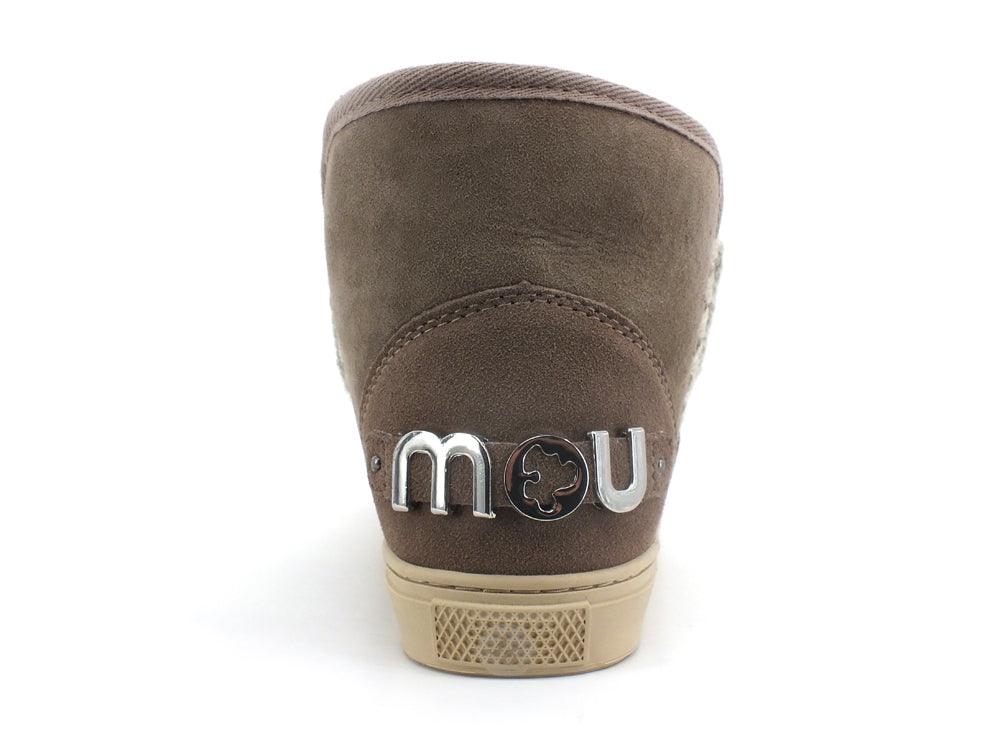 MOU Eskimo Sneaker Big Metal Logo Stivaletto Pelo Elgry Grey MU.FW111008A - Sandrini Calzature e Abbigliamento