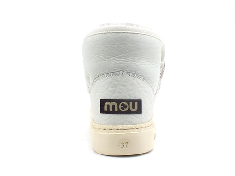 MOU Eskimo Sneaker Bold Stivaletto Pelle Pelo Nubuk White MU.FW411000B - Sandrini Calzature e Abbigliamento