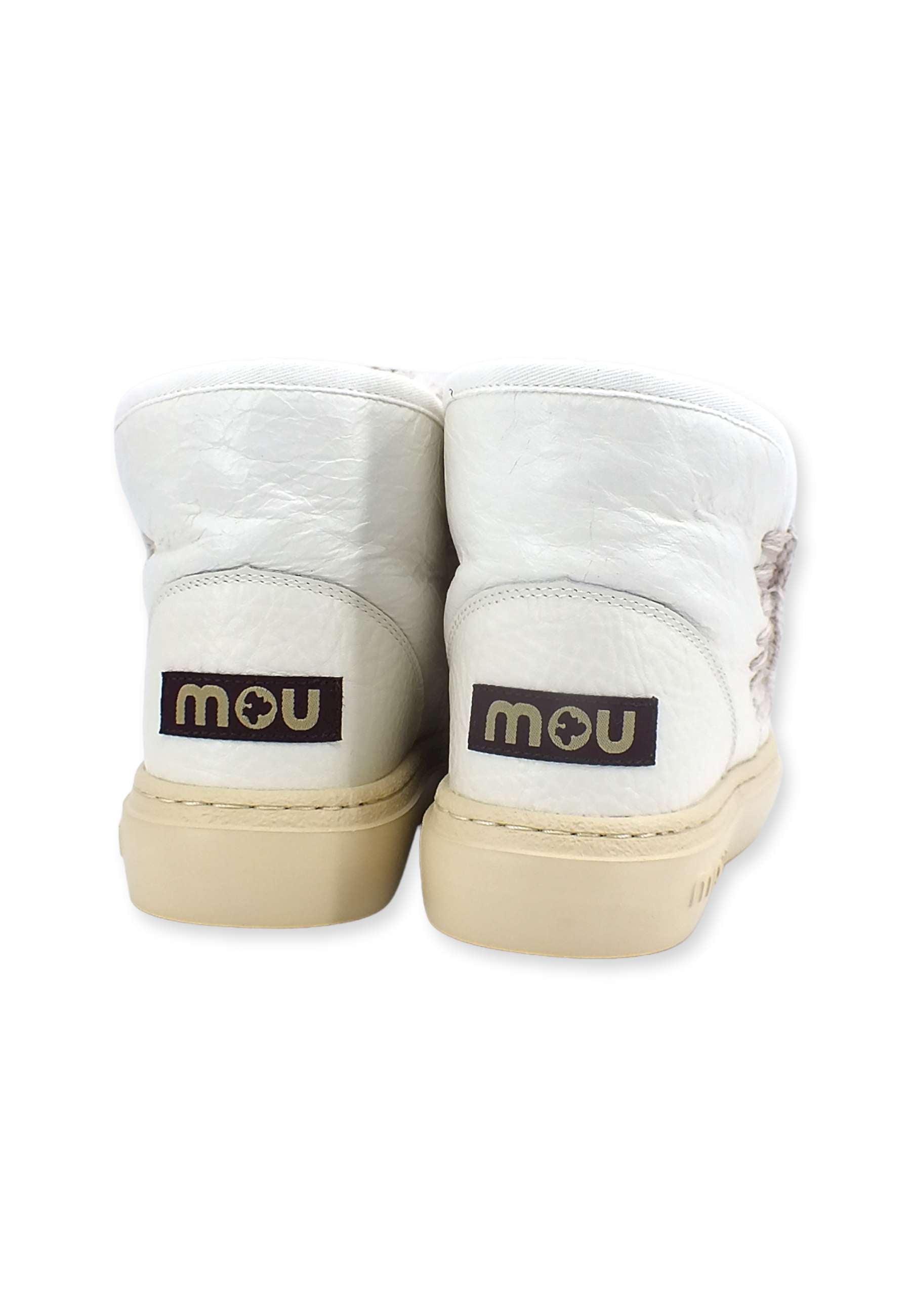 MOU Eskimo Sneaker Bold Stivaletto Pelo Donna WHWHI Waxi White - Sandrini Calzature e Abbigliamento