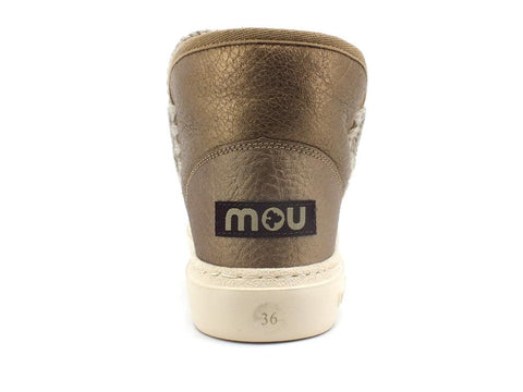 MOU Eskimo Sneaker Bold Stivaletto Pelo Metal Buffalo Bronze MU.FW411000B - Sandrini Calzature e Abbigliamento