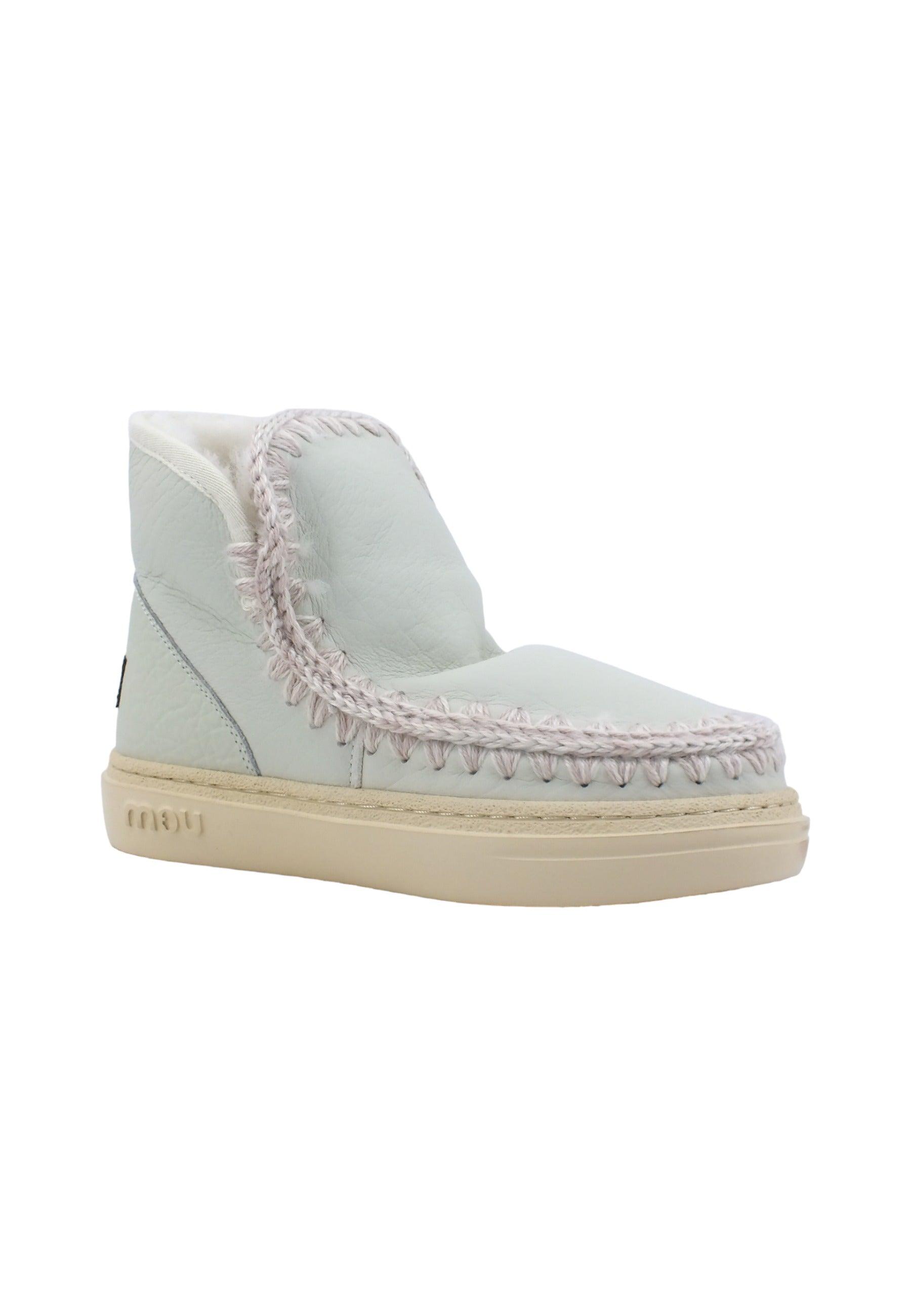 MOU Eskimo Sneaker Bold Stivaletto Pelo Nubuk White MU.FW411000B - Sandrini Calzature e Abbigliamento