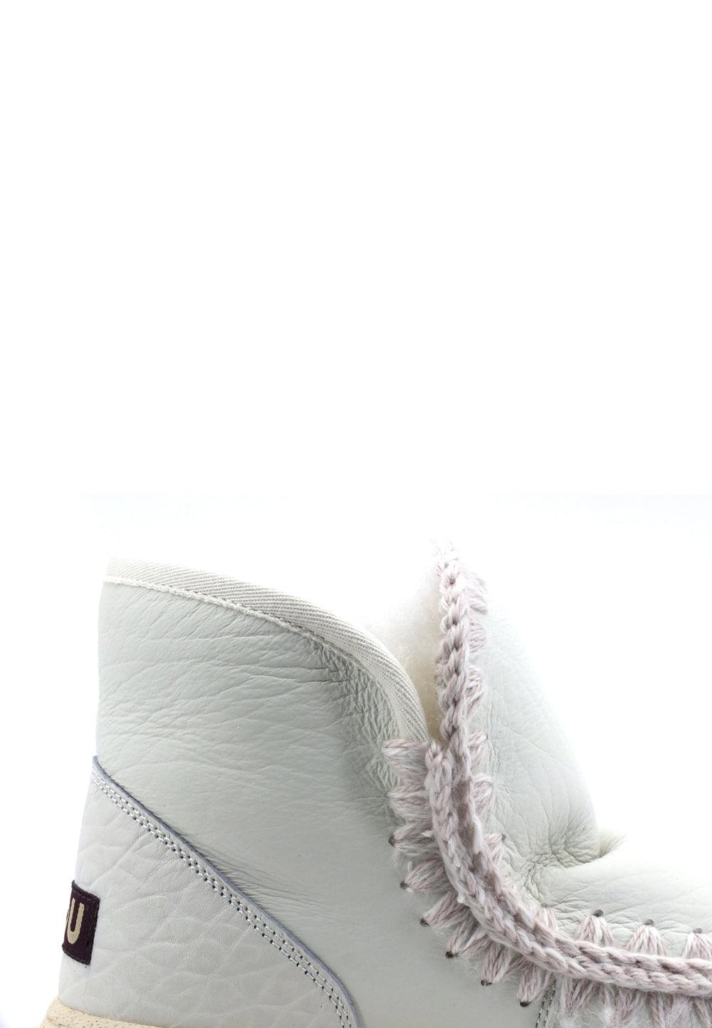 MOU Eskimo Sneaker Bold Stivaletto Pelo Nubuk White - Sandrini Calzature e Abbigliamento