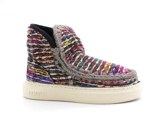 MOU Eskimo Sneaker Bold Texile Stivaletto Pelo Tex Bei Multicolor MU.FW411000K - Sandrini Calzature e Abbigliamento