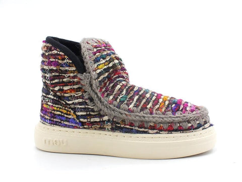 MOU Eskimo Sneaker Bold Texile Stivaletto Pelo Tex Bei Multicolor MU.FW411000K - Sandrini Calzature e Abbigliamento