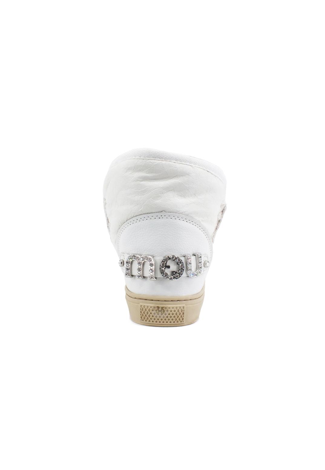 MOU Eskimo Sneaker Rhineston Stivaletto Pelo WXWHI Waxi White - Sandrini Calzature e Abbigliamento