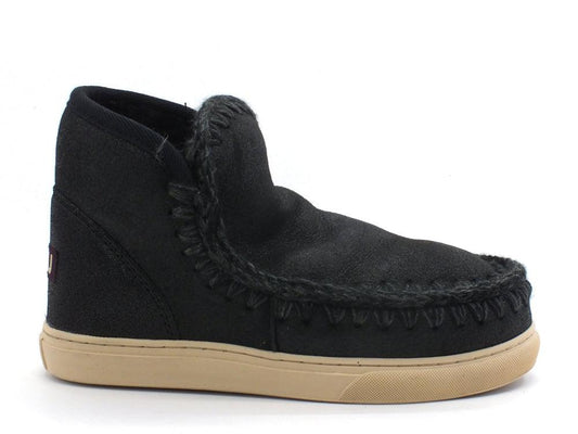 MOU Eskimo Sneaker Stivale Pelo Laminato Black Grey MU.FW111000B - Sandrini Calzature e Abbigliamento