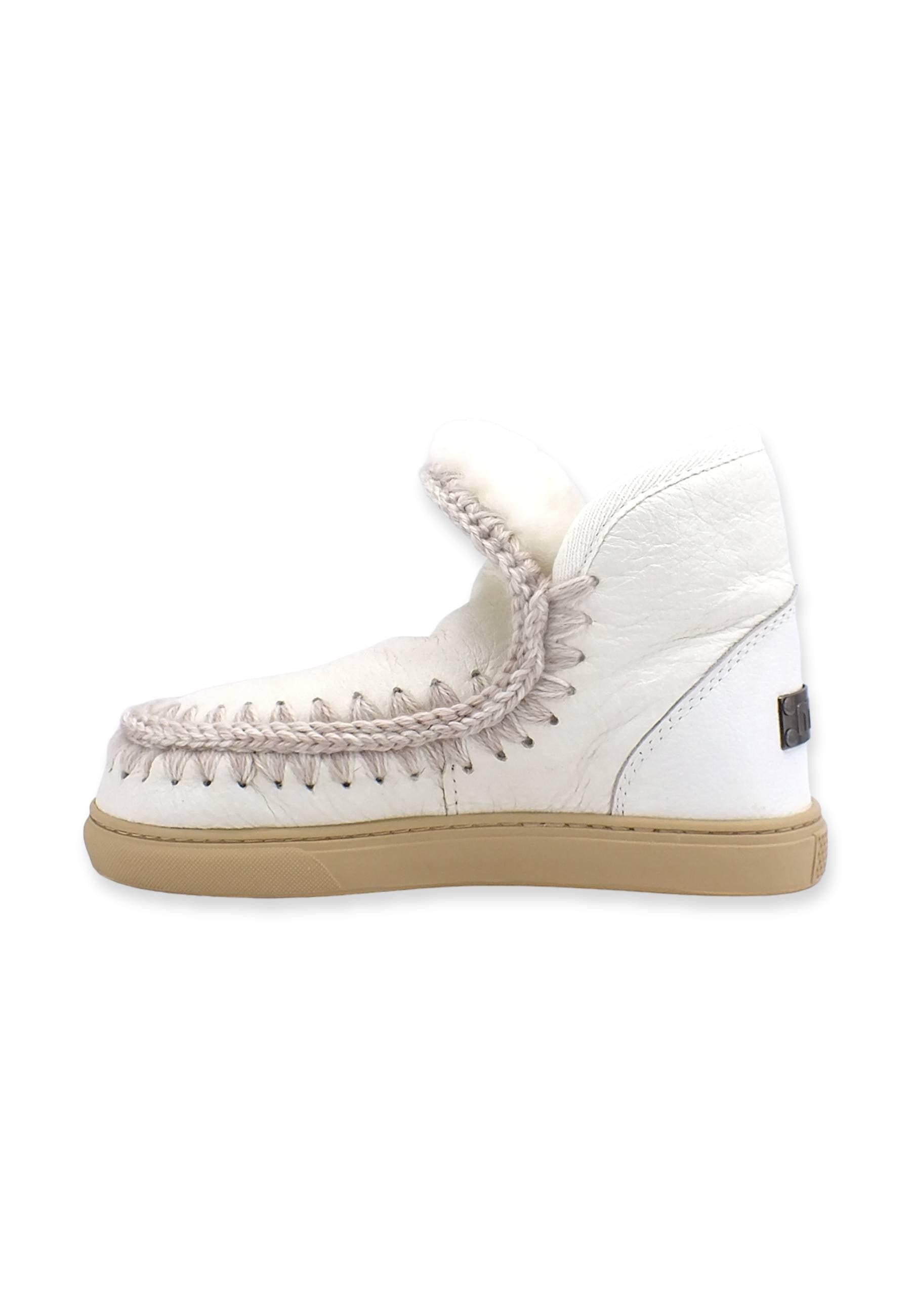 MOU Eskimo Sneaker Stivaletto Pelo Donna WXWHI Waxi White - Sandrini Calzature e Abbigliamento