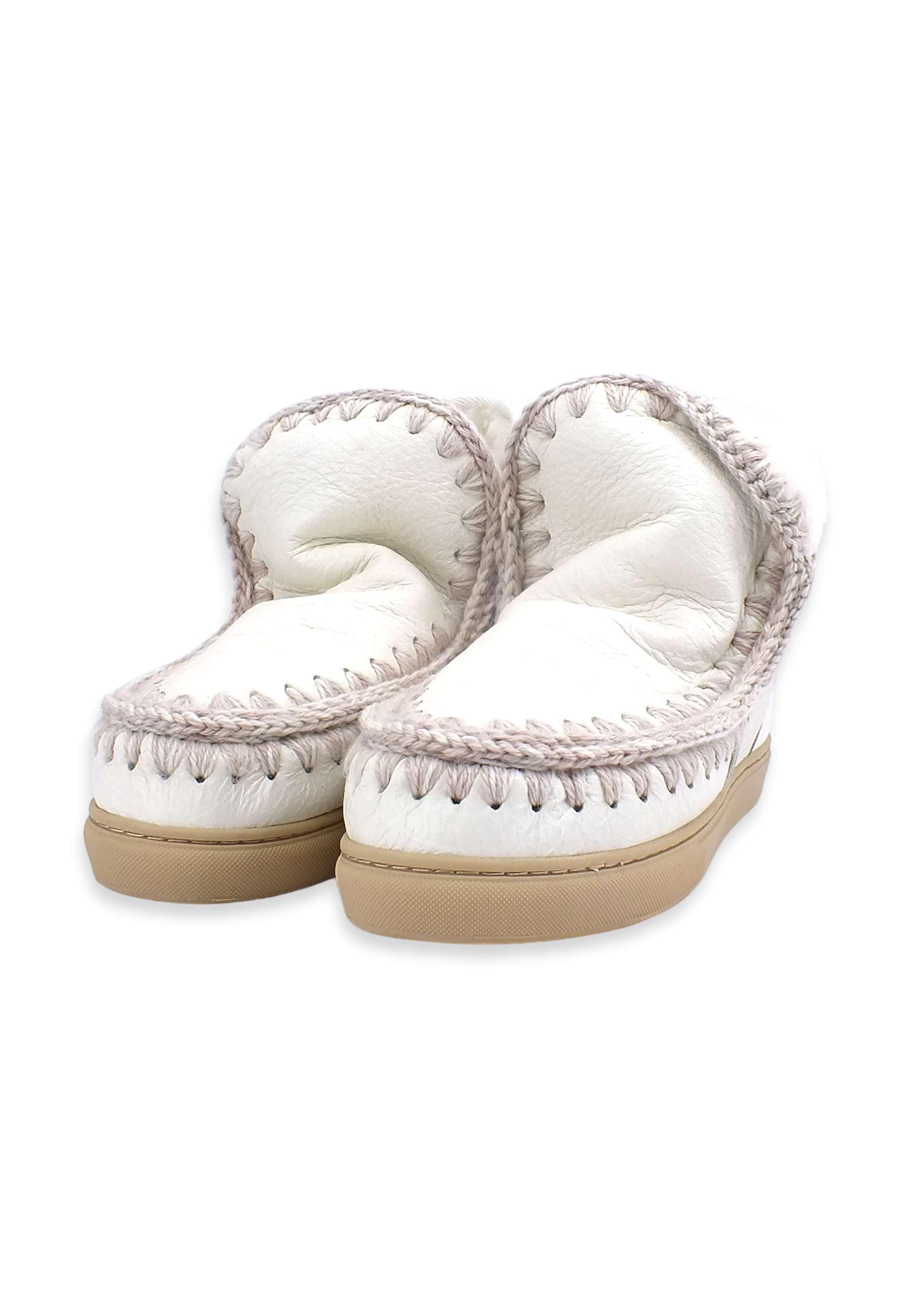 MOU Eskimo Sneaker Stivaletto Pelo Donna WXWHI Waxi White - Sandrini Calzature e Abbigliamento