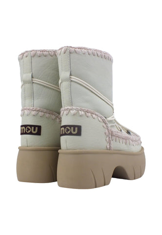 MOU Eskimo Stivaletto Pelo Tacco Donna Nubuk True White MU.FW521001B - Sandrini Calzature e Abbigliamento