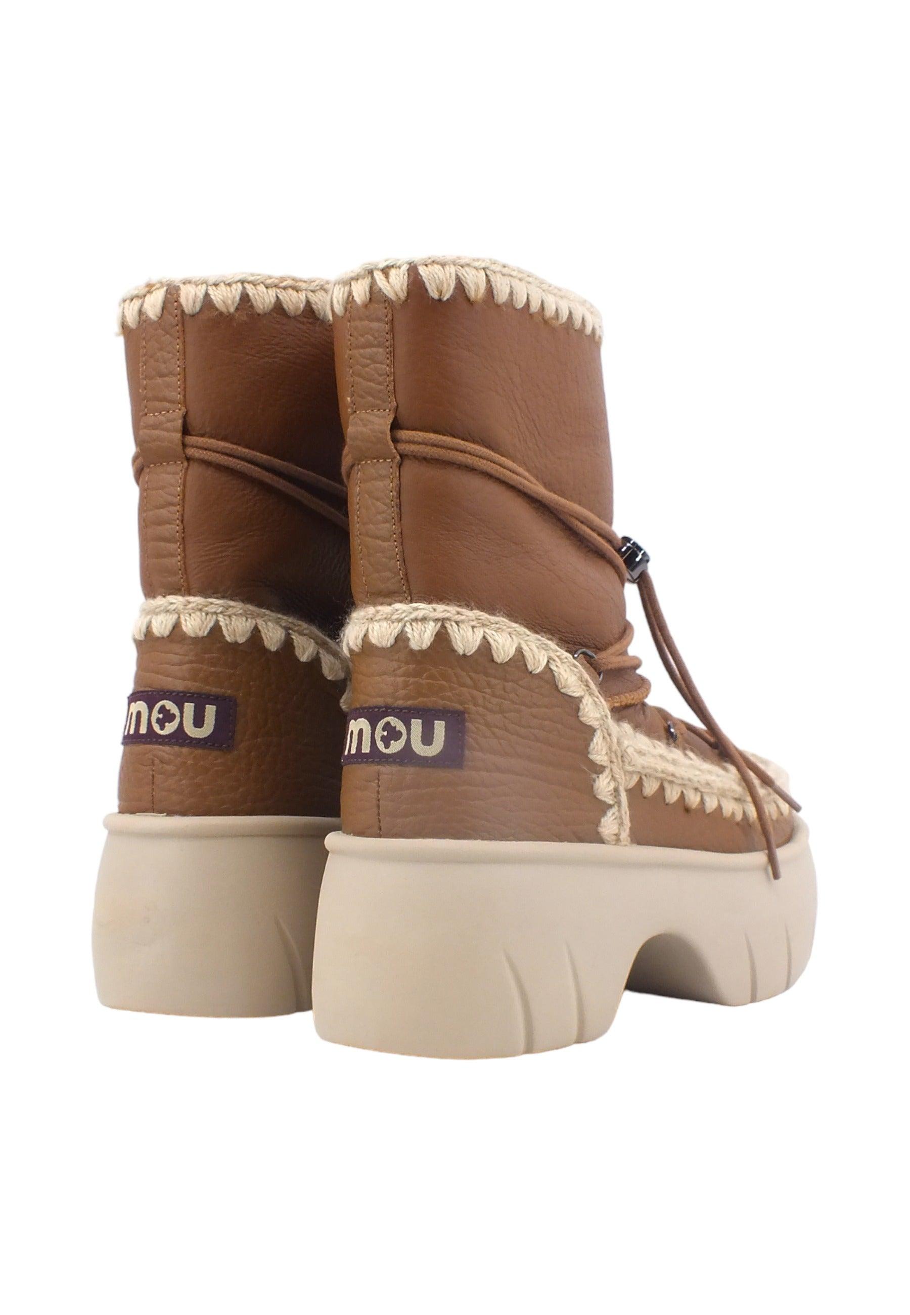 MOU Eskimo Stivaletto Pelo Tacco Nucog Marrone MU.FW521001B - Sandrini Calzature e Abbigliamento