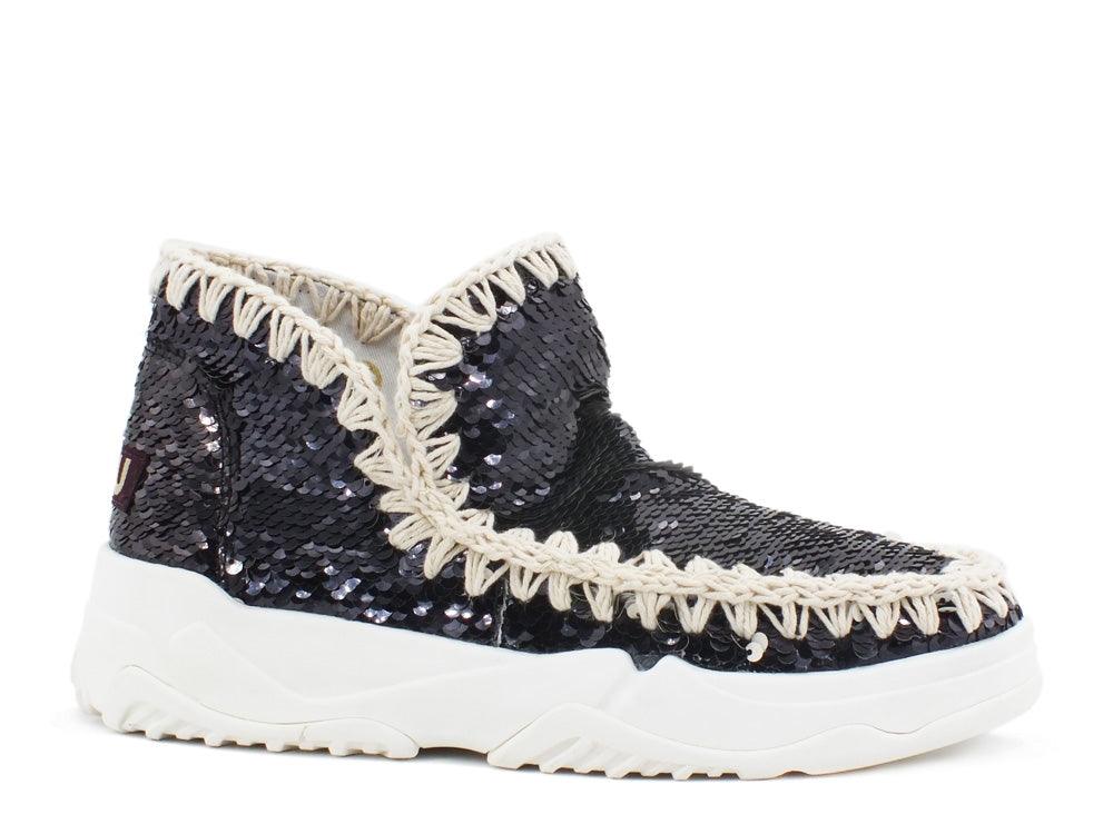 MOU Eskimo Trainer Sequins Black MU.SW201000G - Sandrini Calzature e Abbigliamento