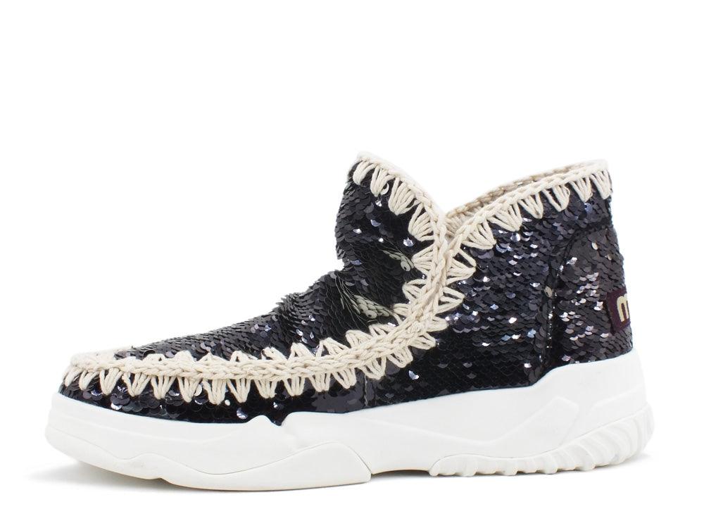 MOU Eskimo Trainer Sequins Black MU.SW201000G - Sandrini Calzature e Abbigliamento