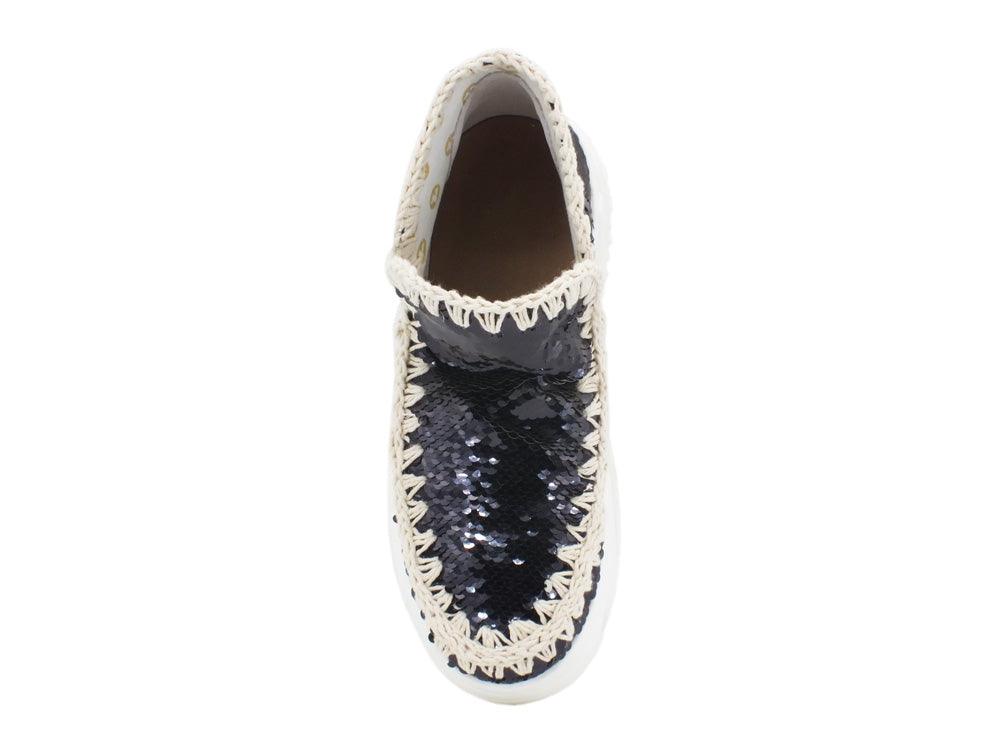 MOU Eskimo Trainer Sequins Black MU.SW201000G - Sandrini Calzature e Abbigliamento