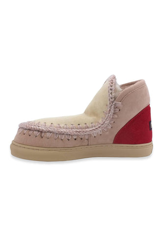 MOU Eskini Color Block Stivaletto Pelo Donna Rose Beige ChiliPepper - Sandrini Calzature e Abbigliamento