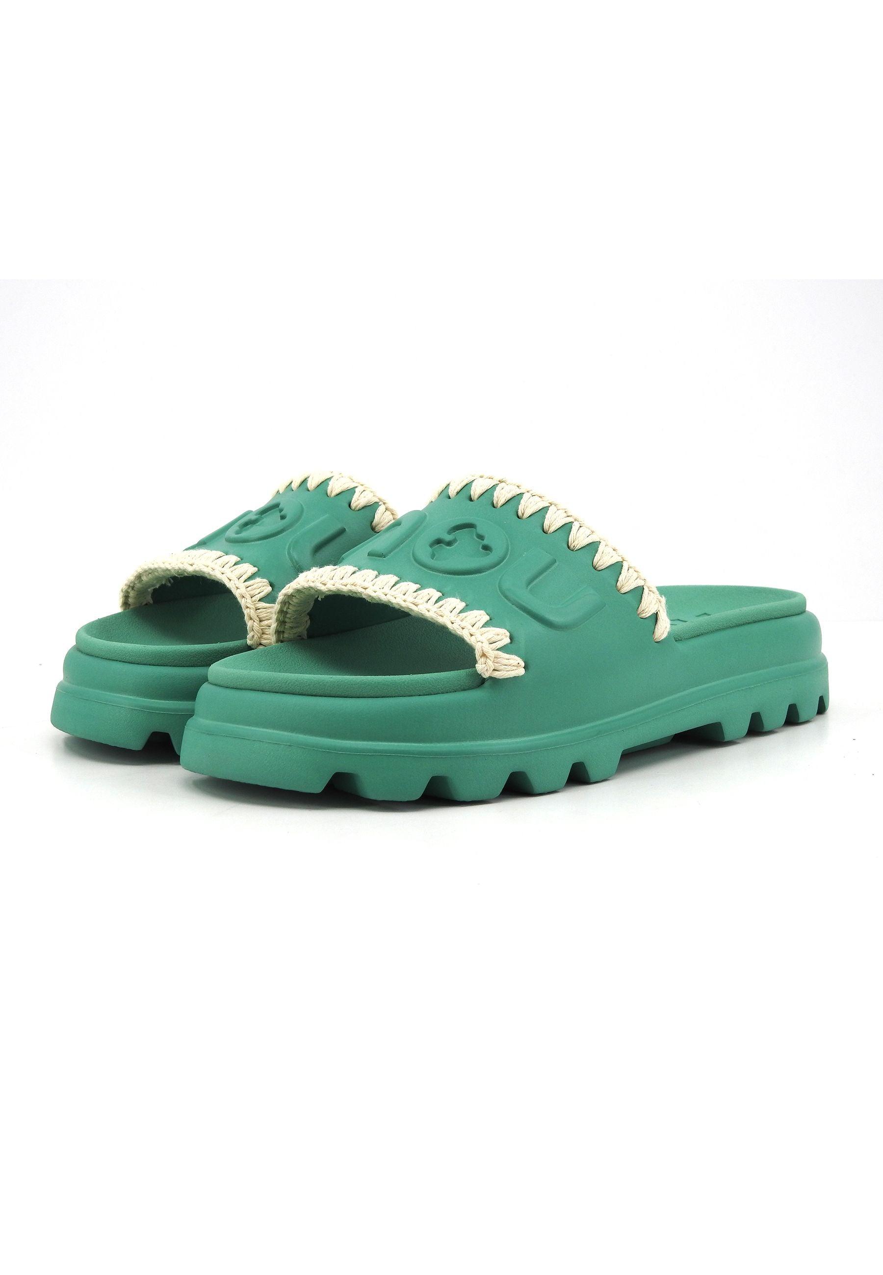 MOU Eva Ciabatta Donna Viridian Green MU.SW661000N - Sandrini Calzature e Abbigliamento